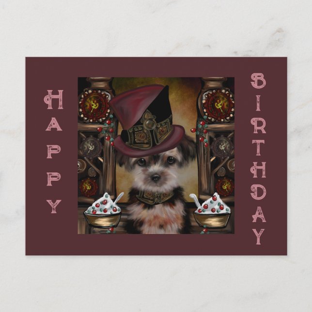 Yorkie Poo Vykort (Framsida)