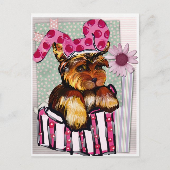 YORKIE POO VYKORT (Framsida)