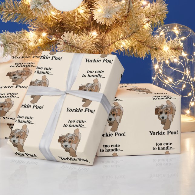 Yorkie Poo Yorkipoo Söt Hund Presentpapper (Helgdagar)