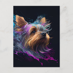 Yorkie Postcard Vykort