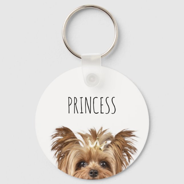 Yorkie Princess Nyckelring (Framsida)