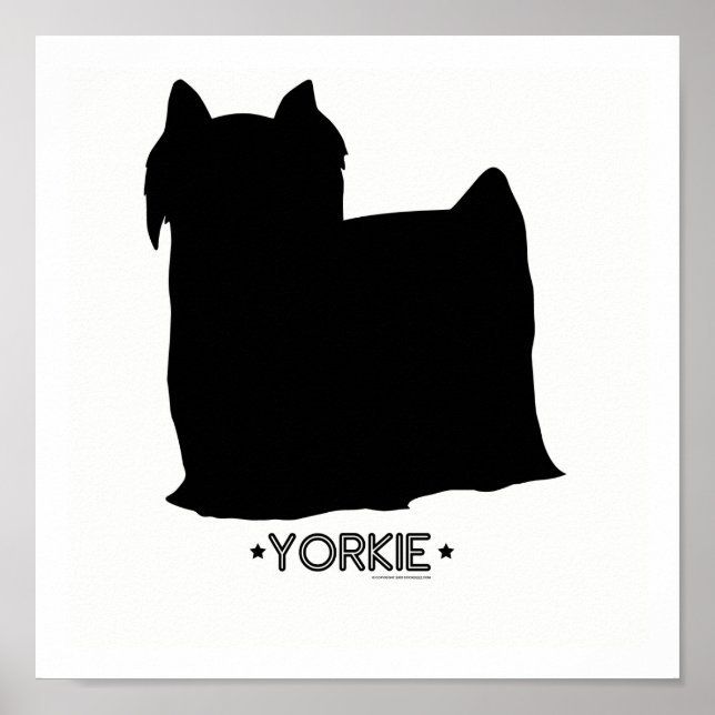 Yorkie Print Poster (Framsidan)