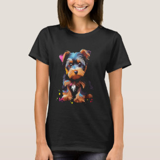 Yorkie puppy Långärmad T Shirt