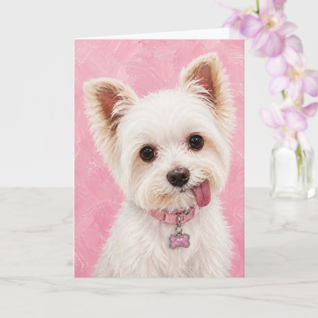 Yorkie Rainbow Bridge Sympatikort Kort (Orkide)
