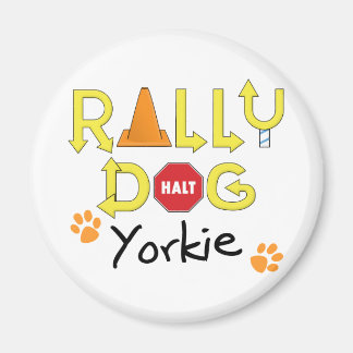 Yorkie Rally Hund Magnet