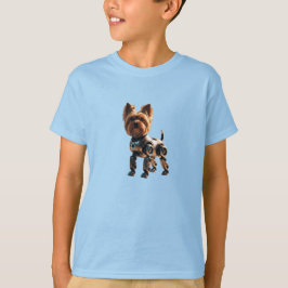 Yorkie Robot Barn T-Shirt
