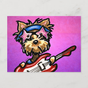 Yorkie Rocker Vykort