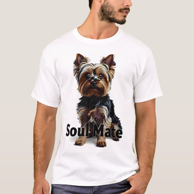 Yorkie-själskamrat T Shirt (Framsida)