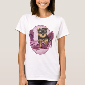 Yorkie skor in tee