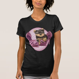 Yorkie skor in tee