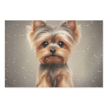 Yorkie Snowy Moment jul Cute