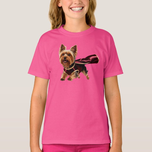 Yorkie Superassistance Barn T-Shirt (Framsida)