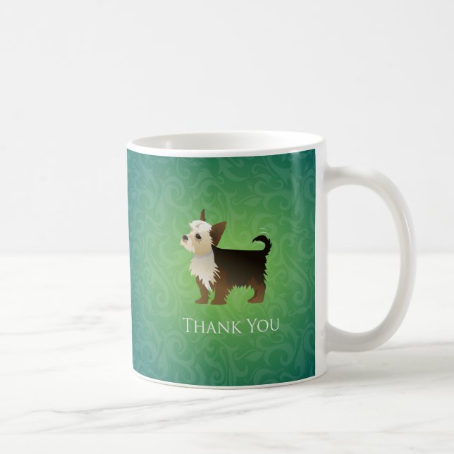 Yorkie Tack Design Kaffemugg (Höger)