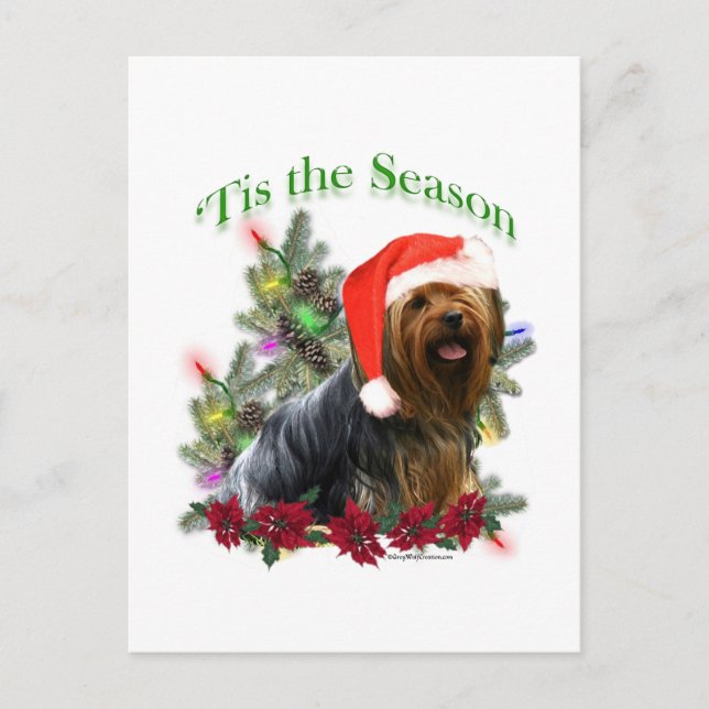 Yorkie "Tis the Season Vykort (Framsida)