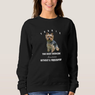 Yorkie Valp Den Bästa Medicinen Yorkshire Terrier T Shirt