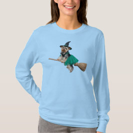 Yorkie Witch T Shirt