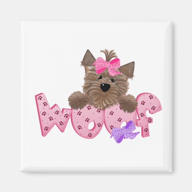 Yorkie Woof Magnet (Framsidan)
