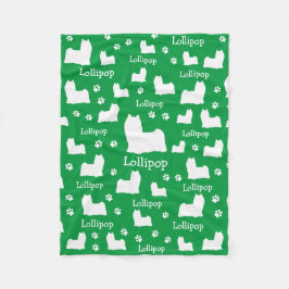 Yorkie Yorkshire Hund Personlig Hund Blanket Fleecefilt