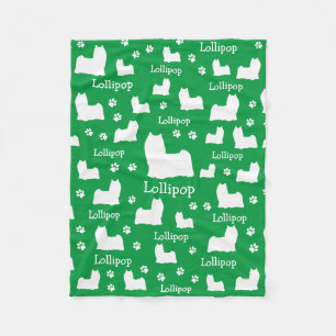 Yorkie Yorkshire Hund Personlig Hund Blanket Fleecefilt