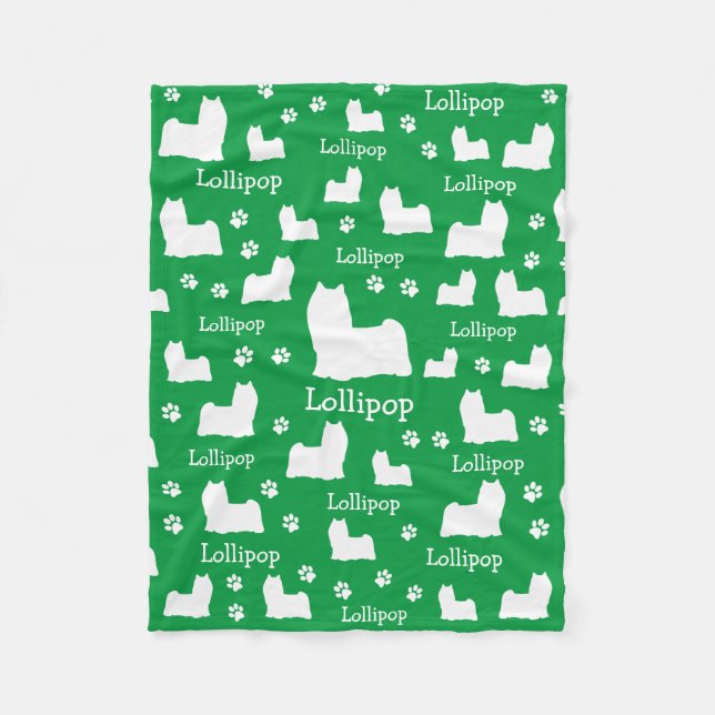 Yorkie Yorkshire Hund Personlig Hund Blanket Fleecefilt (Framsidan)