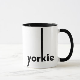 Yorkie Yorkshire Terrier Enkel Hund Ägare & Älskar Mugg