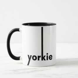 Yorkie Yorkshire Terrier Enkel Hund Ägare & Älskar Mugg