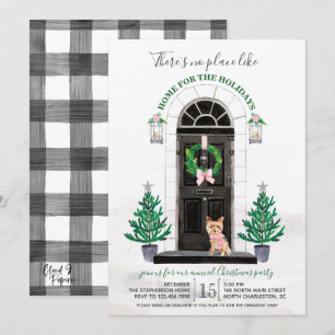 Yorkie Yorkshire Terrier Julfest Inbjudningar