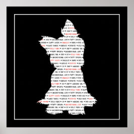 Yorkie / Yorkshire Terrier Ord Art Poster
