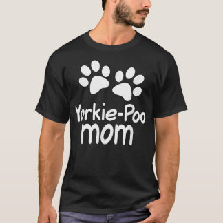 YorkiePoo Mamma Paw Skriv ut papperskopia  T Shirt