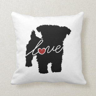 Yorkiepoo (Yorkie/pudel) kärlek Kudde