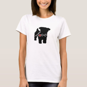 Yorkiepoo (Yorkie/pudel) kärlek Tee