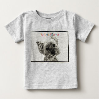 Yorkies Forever Infant Organic Creeper T-shirt