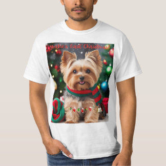 Yorkies första jul! t shirt