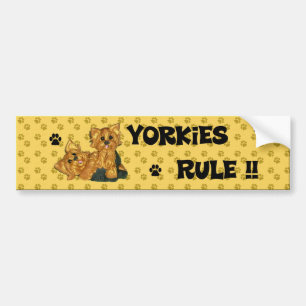 Yorkies härskar!! Bildekal
