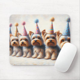 Yorkies with Party Hats Musmatta