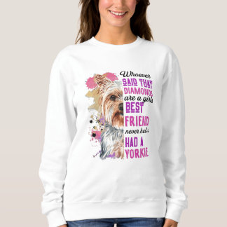 Yorkiker är flickvänliga Rolig hund kvinnor T Shirt