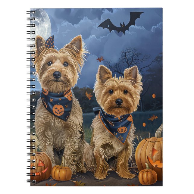 Yorkipoo Halloween Spooky Anteckningsbok (Framsidan)