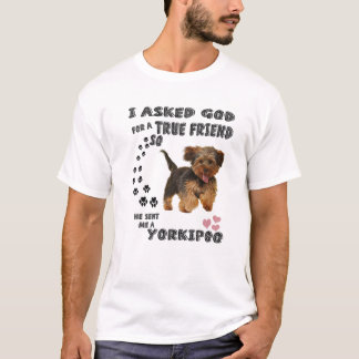Yorkipoo Hund Quote Mamma Yorkiepoo Pappa Art, Cut T Shirt