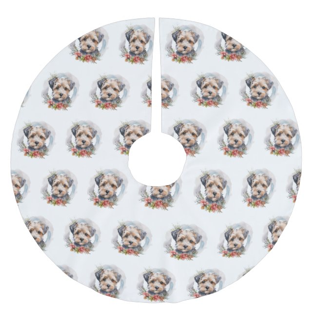 Yorkipoo-julafton, Festive Valp Julgransmatta Borstad Polyester (Framsidan)