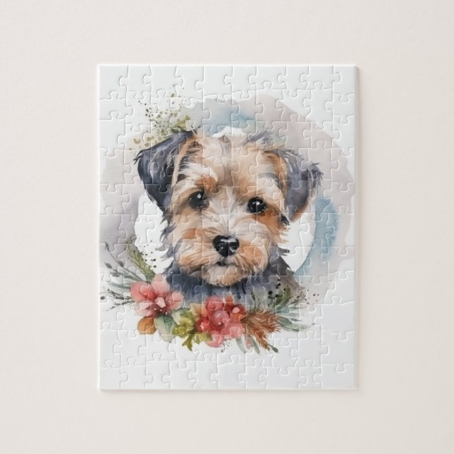 Yorkipoo-julafton, Festive Valp Pussel (Vertikal)