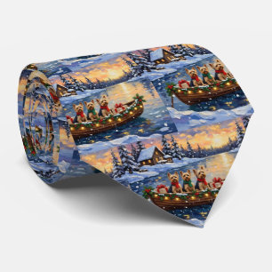 Yorkipoo julbåt firande slips