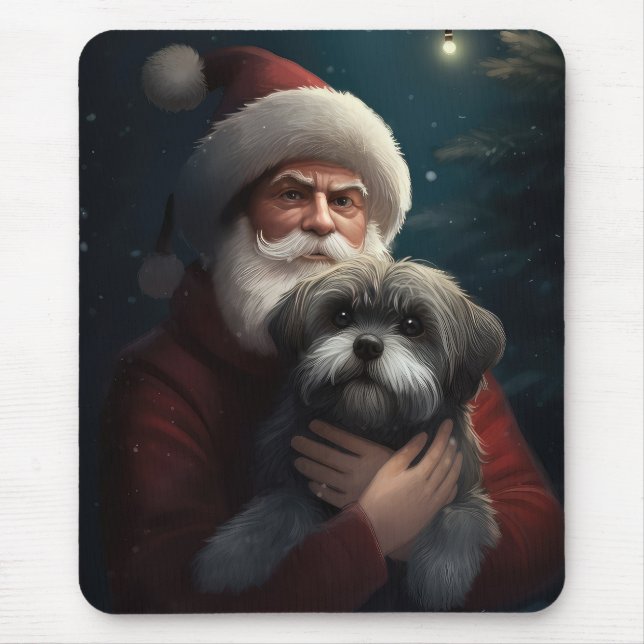 Yorkipoo med Tomte Jul Musmatta (Framsidan)
