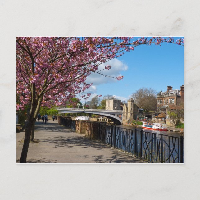 Yorks flodlandskap vykort (Framsida)