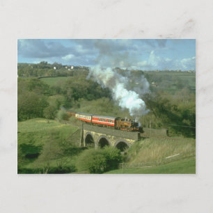 Yorkshire-ånga vid Mytholmes Viaduct, KWVR Vykort