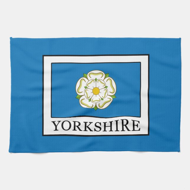 Yorkshire County England Kökshandduk (Horisontell)