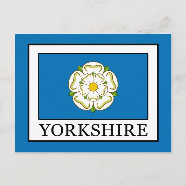 Yorkshire County England Vykort (Framsida)