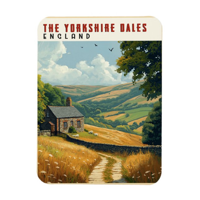 Yorkshire Dales Hiking Trails Magnet (Vertikal)
