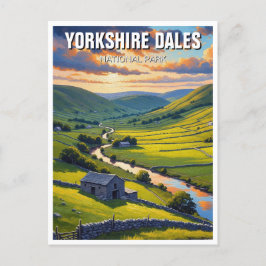 Yorkshire Dales National Park England Travel Vykort