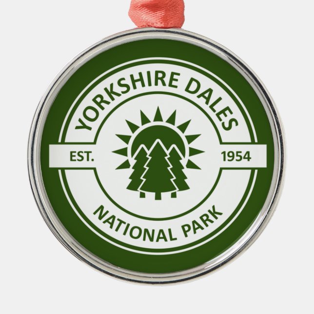 Yorkshire Dales nationalpark Julgransprydnad Metall (Framsidan)