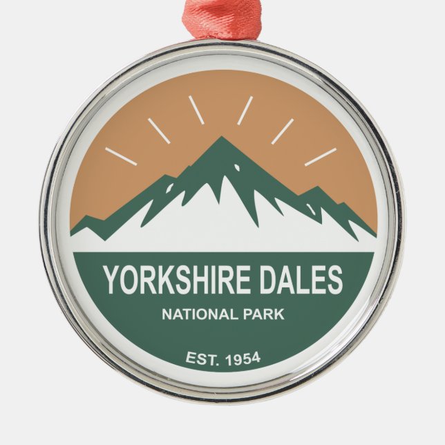 Yorkshire Dales nationalpark Julgransprydnad Metall (Framsidan)